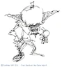 Early concept art of Cortex by Charles Zembillas