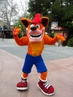 Crash posing at Universal Studios