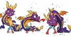 Promotional artwork of Crash with a Spyro dragon dance puppet for the Lunar New Year