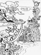 Cortex Castle in the background of a concept illustration