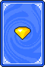 The yellow gem trading card