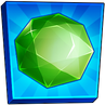 A gem in the icon for the "Emerald Gemerald" trophy for It's About Time.