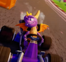 Spyro after winning a race