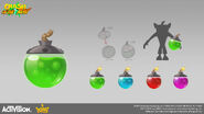 Concept art of bombs.