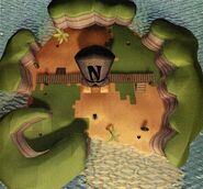Map of Skull Rock from the Crash Team Racing Prima strategy guide