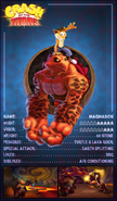 Promotional trading card of the Magmadon for Crash of the Titans.