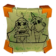 The Komodo Brothers in the icon of the "Komodo No Mo" trophy