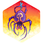 A spider in the Spider emblem from Crash Team Rumble