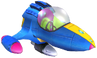 Artwork of Coco's Spaceship in The Wrath of Cortex.