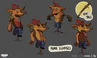 Concept art of the Crash dummy