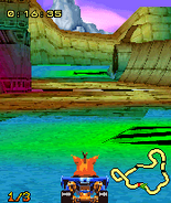 Barin Ruins in the N-Gage version of Crash Nitro Kart