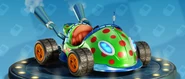The Team Trance kart set with the Polka Dots decal