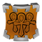 The icon for the "Could Go... All... The... Way!" achievement, depicting three relics.