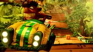 Fake Crash racing in Jungle Boogie