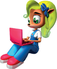 Artwork of Coco Bandicoot in Cortex Strikes Back