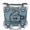 The icon for the "UFO Xing" achievement, depicting a steaming mug with an alien's face on it.