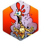 A chicken in the Chicken emblem from Crash Team Rumble.