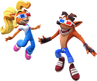 Render used in-game of Coco and Crash wearing 3D glasses