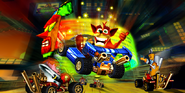 Loading screen artwork in Crash Nitro Kart