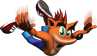 Crash using his body slam