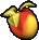 Wumpa fruit icon from Crash Bandicoot Nitro Kart 2.