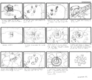 Storyboard for the Henchmania boss fight