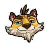 Hunter's portrait sticker from Crash Team Racing Nitro-Fueled