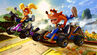 Coco and Crash racing in Papu's Pyramid