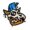 Rustland Tiny Tiger's portrait sticker from Crash Team Racing Nitro-Fueled