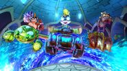Crunch racing Coco and Zam on Spyro Circuit