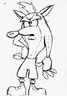 Concept art of Crash from The Crash Bandicoot Files