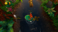 The remade Upstream in the N. Sane Trilogy.