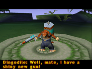 Dingodile's Boss Fight introduction in the Nintendo DS version of Crash of the Titans