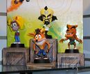 A 2000 set of Crash "little big head" figurines