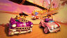 Pinstripe racing in his home track, Hot Air Skyway, with Pura and Cortex