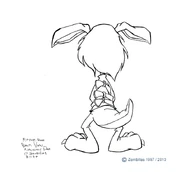 A back view of Ripper Roo