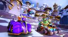 Spyro racing with Crash and Gnasty Gnorc on Spyro Circuit