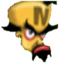 Cortex's icon in Crash Bash.