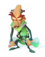 N. Brio with his beakers in Crash Bandicoot 4: It's About Time