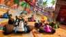 Promotional screenshot of Tawna racing with the Nitro Squad on Twilight Tour in Crash Team Racing Nitro-Fueled