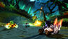 Nina racing on her home track, Nina's Nightmare, with Fake Crash, Tiny and others