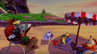 Crash with his family in Team Bandicoot's ending.