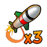 The triple missile's icon.