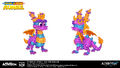 Concept art of Spyro's Piñata skin by Guille Garcia.
