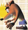 Japanese render of Crash crouching