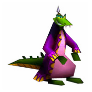 Komodo Joe em Crash Bash