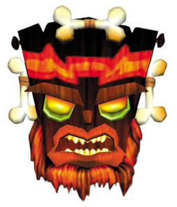 Máscara Aku Aku and Uka Uka crash bandicoot