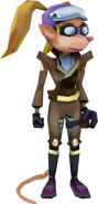 Pasadena com seu traje "Embiginator" visto em Crash Tag Team Racing