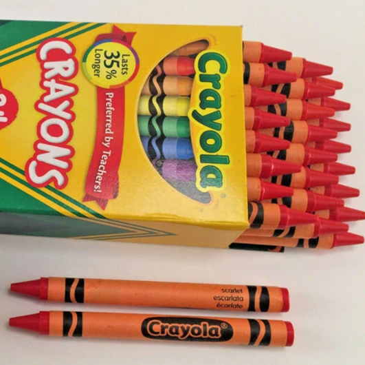 New Si World's Coolest Crayola Crayons 2 Colors Red & Yellow Really Works