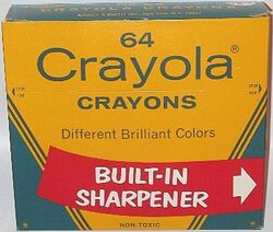 1998 Crayola 40th Anniversary Tin with Limited Edition 1958 64 Crayon Box